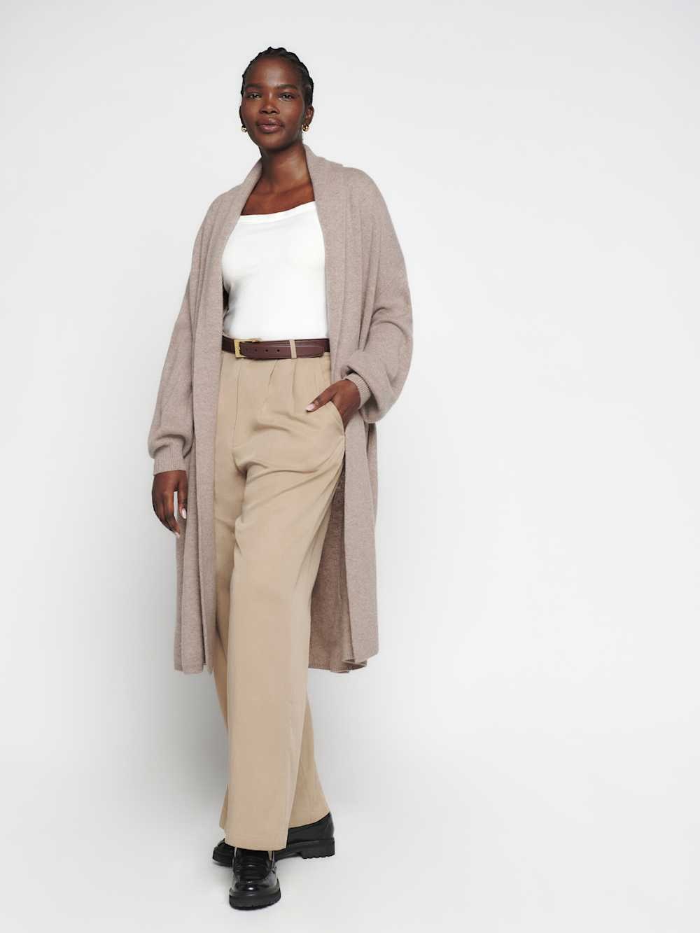 Reformation Liam Cashmere Long Cardigan